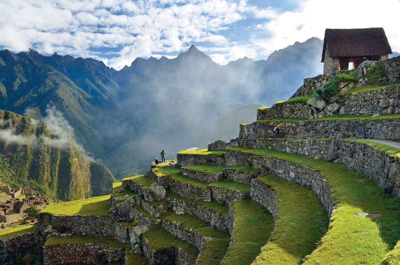 Inca ruins of Machu Picchu in the Andes, UNESCO World Heritage Site, Urubamba Valley, near Cusco, Peru, South America