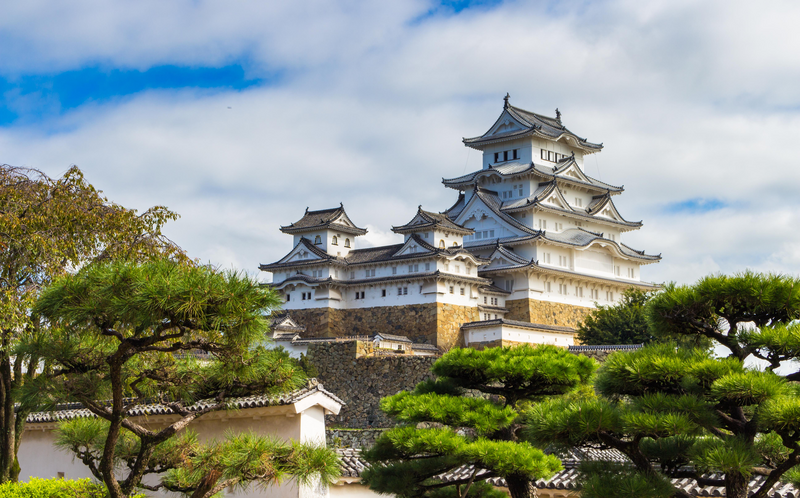 The main building of Himeji Castle, Japan