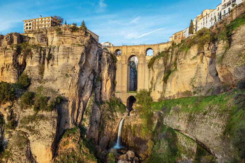 famous "Puente Nuevo" in the city of Ronda, in Andalusia, Spain