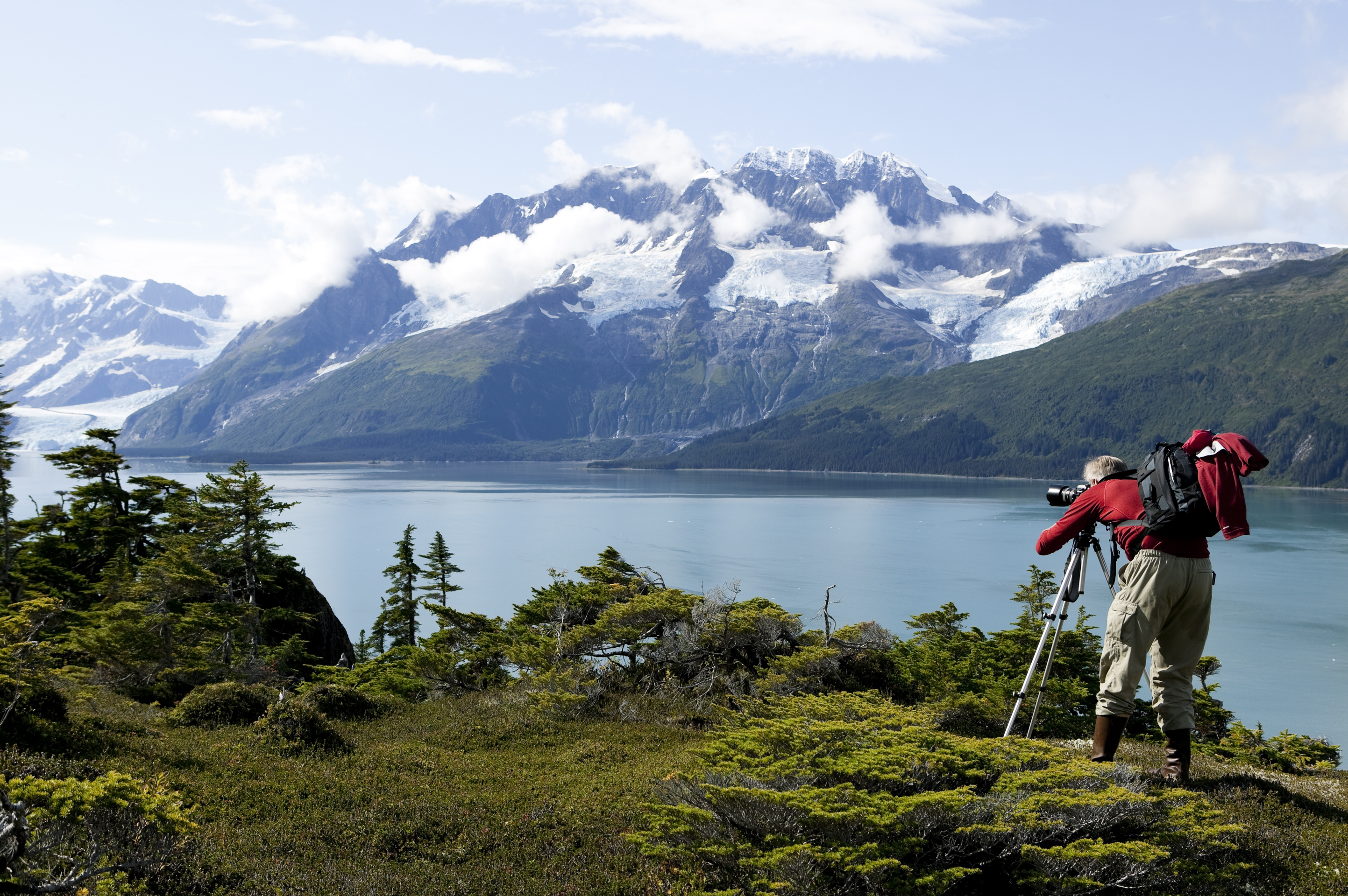man photographing hobby alaska