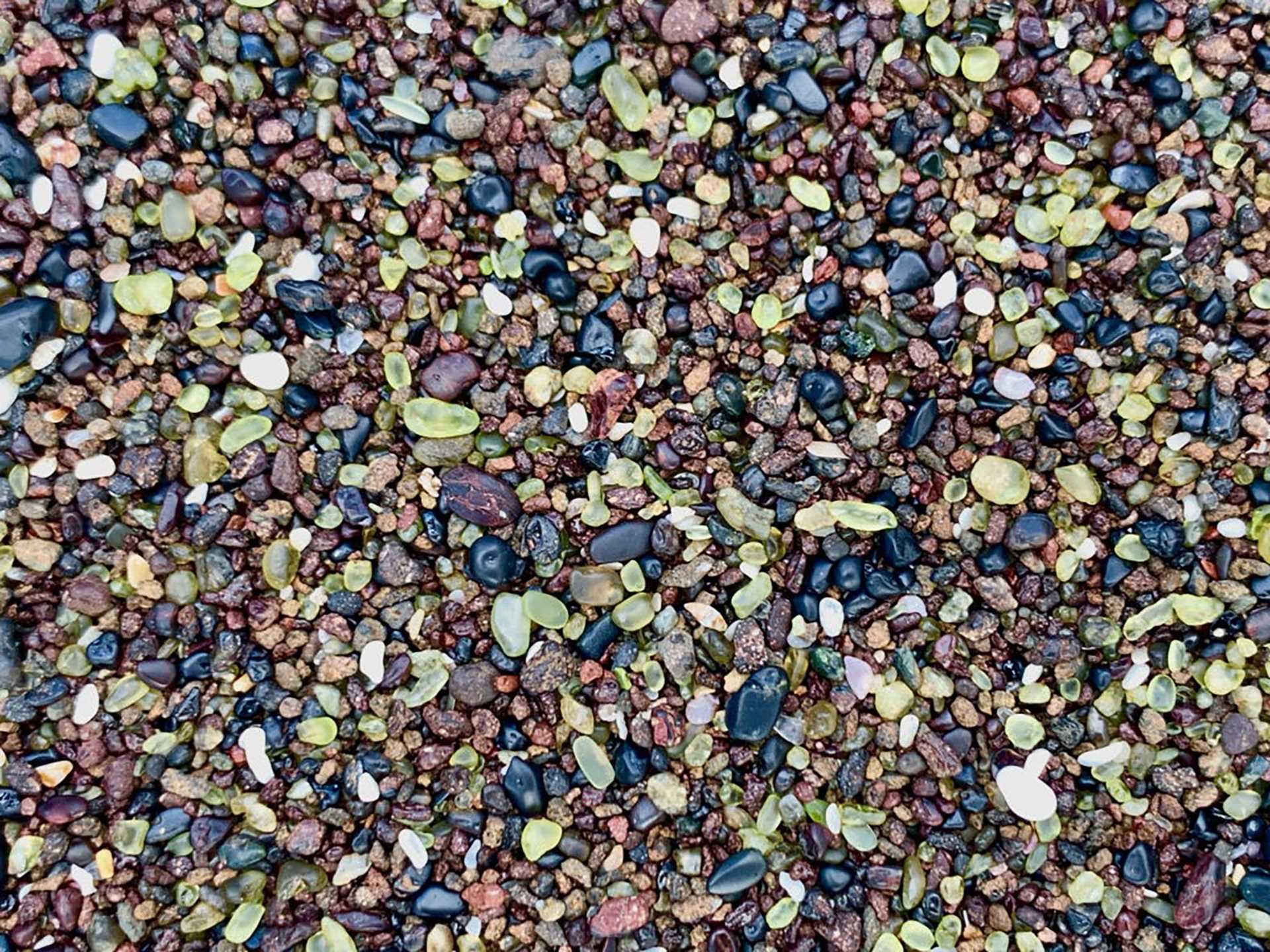 close-up of sand crystals