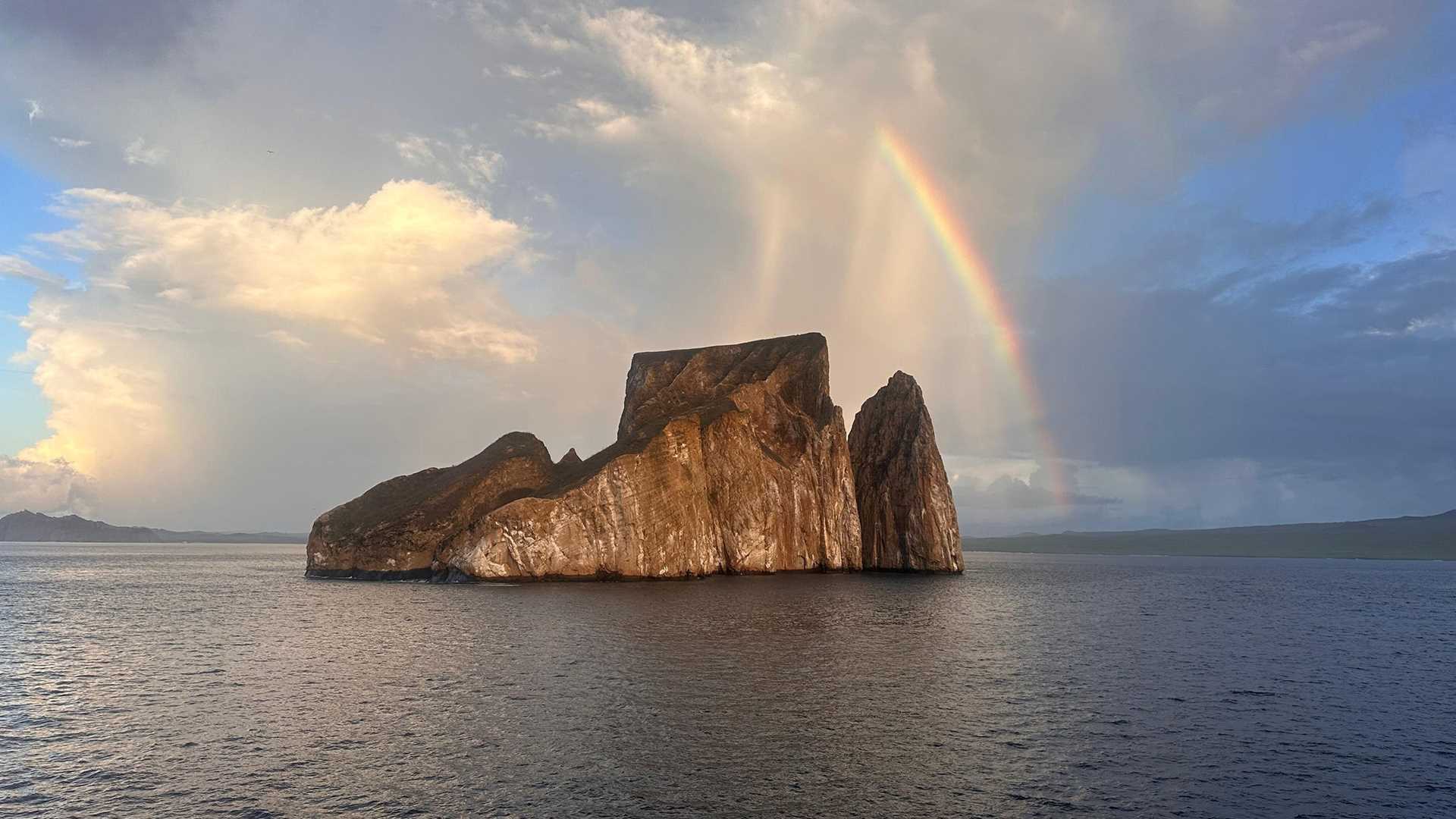 kicker rock and rainbow