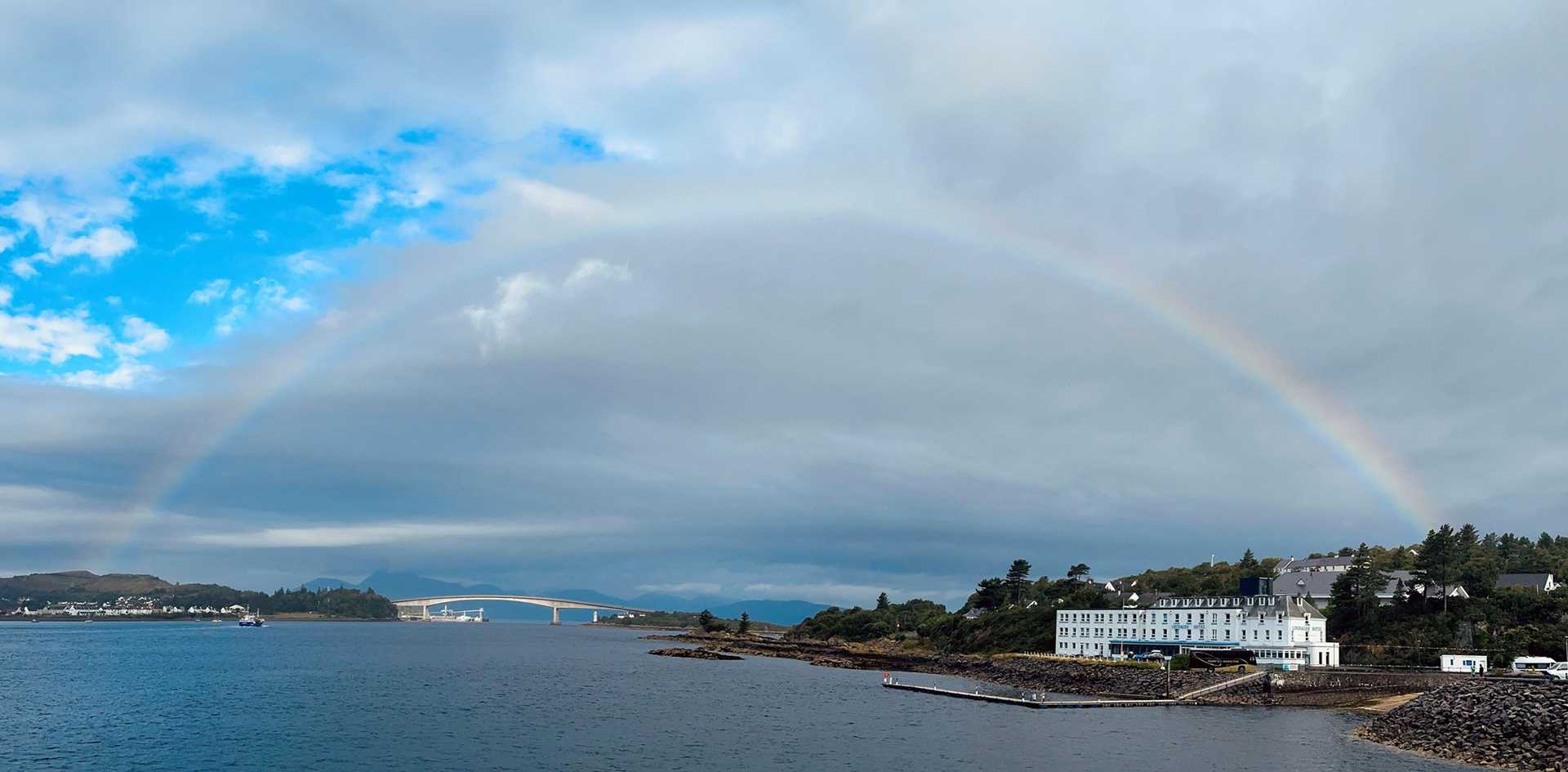 rainbow over Isle of Skye